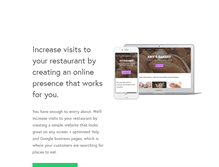 Tablet Screenshot of getmyrestaurantonline.com